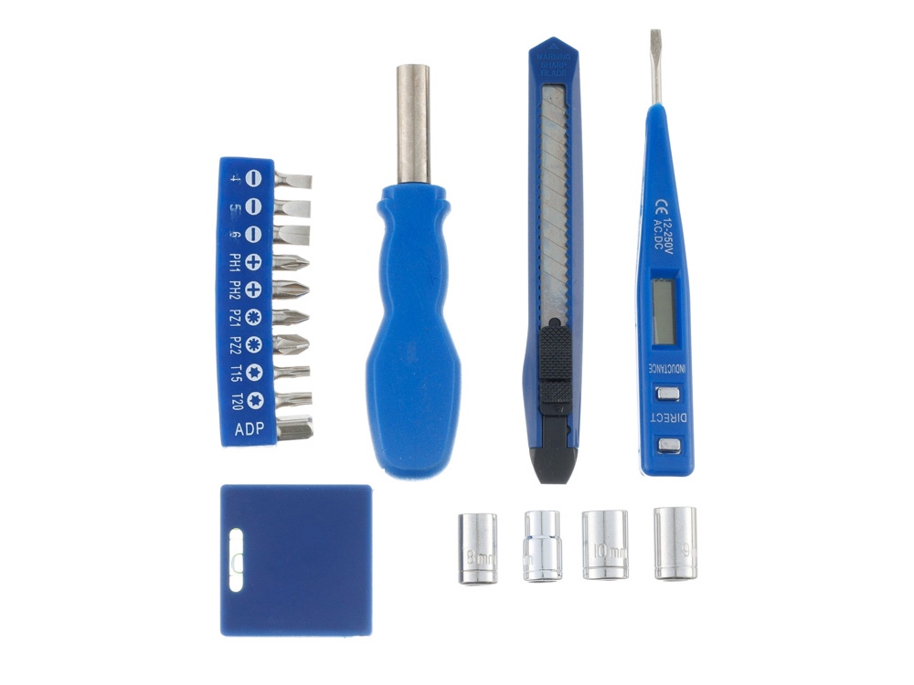 Набор инструментов Stinger, 18 инструментов, в пластиковом кейсе, 215x130x30 мм, белый — изображение 5