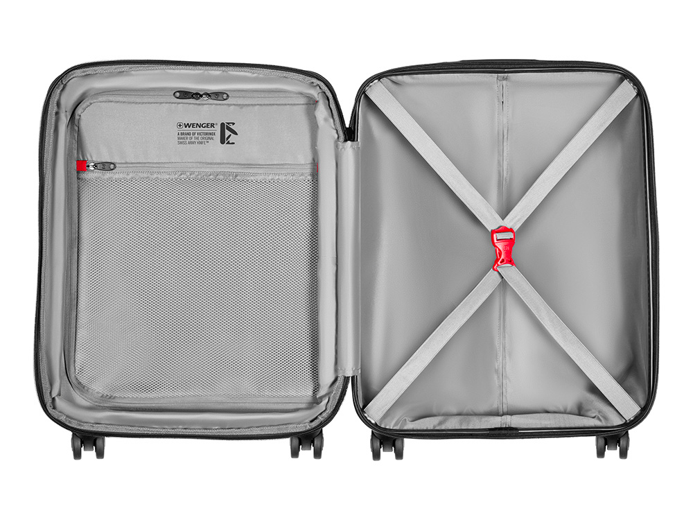 Чемодан WENGER Prymo, чёрный, малый, 40х55х20 см, 36 л, ABS+PC — изображение 6