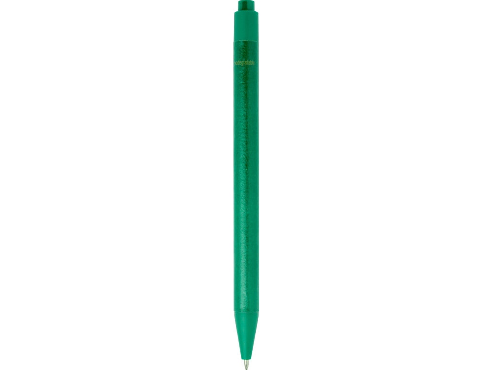 Одноцветная шариковая ручка Chartik из переработанной бумаги с матовой отделкой, зеленый — изображение 2