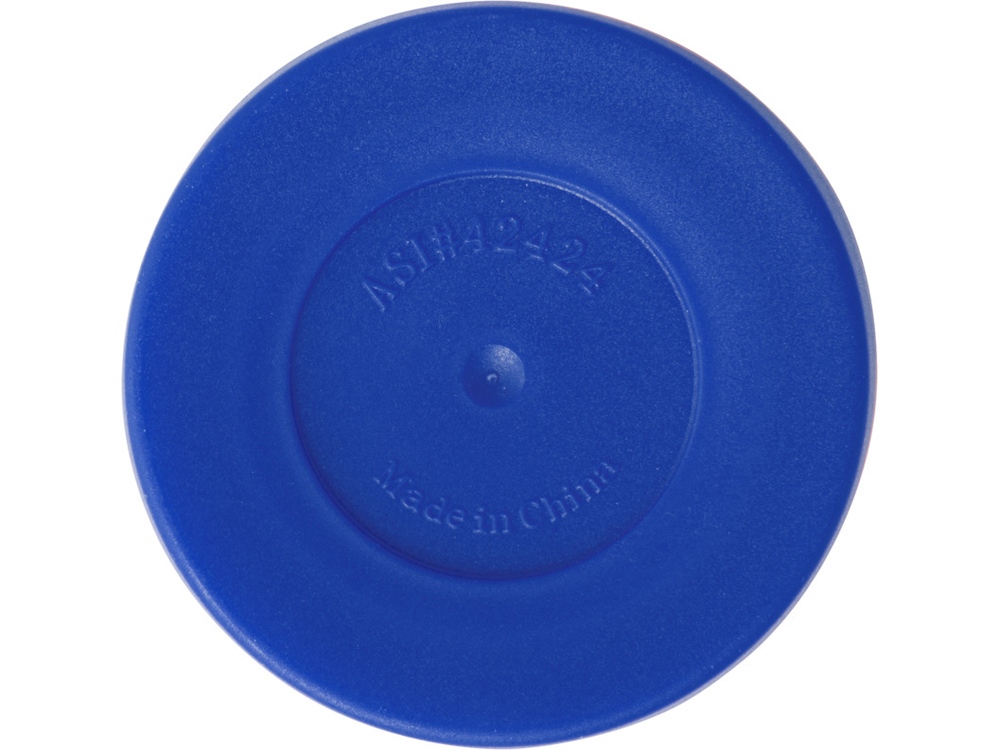 Термостакан Elwood из переработанной нержавеющей стали, 410 мл - Серебристый/Синий — изображение 5