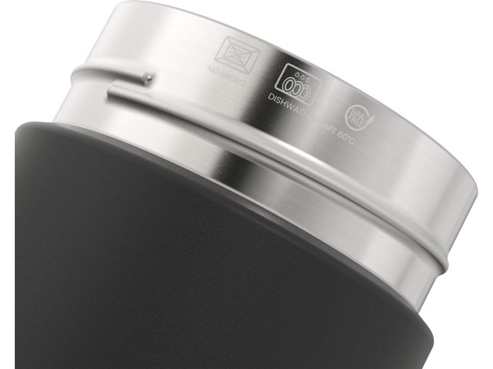 Бутылка для воды Ocean Bottle с вакуумной изоляцией объемом 750 мл, сплошной черный — изображение 7