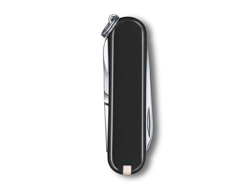 Нож-брелок VICTORINOX Classic SD Colors Dark Illusion, 58 мм, 7 функций, чёрный — изображение 3