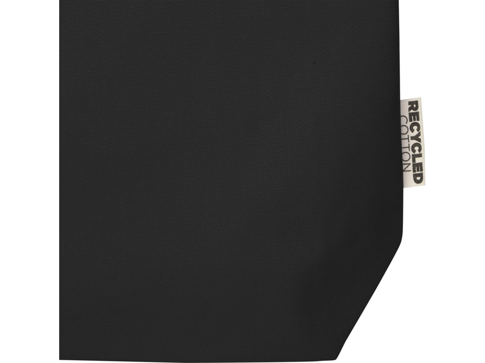 Florida эко-сумка плотностью 270 г/м² - сплошной черный — изображение 4