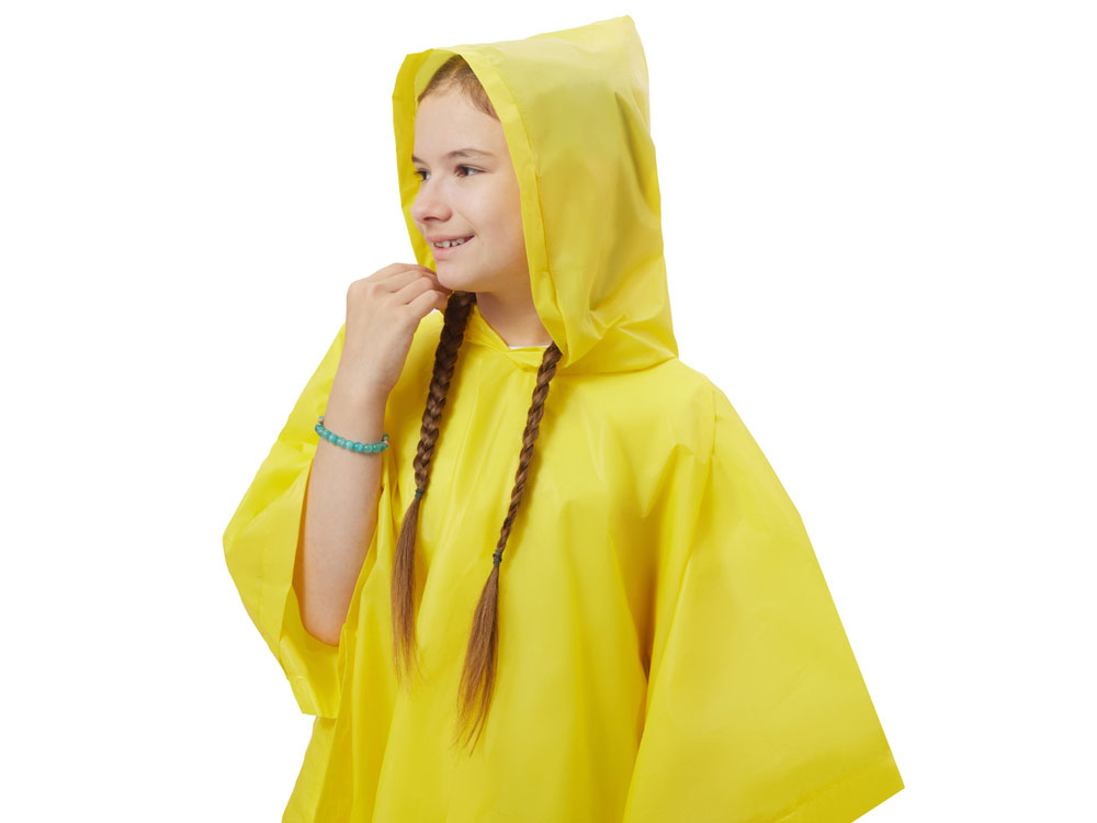 Пончо Hawaii c чехлом детский, желтый — изображение 4