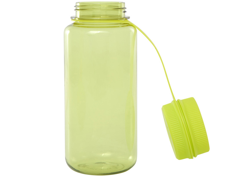 Спортивная бутылка Ryder из переработанного ПЭТ-пластика объемом 900 мл с многофункциональной крышкой, сертифицированная RCS - Лайм — изображение 5