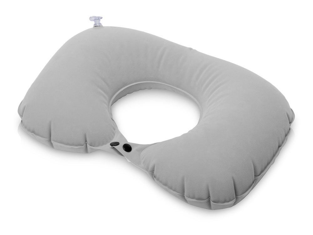 Подушка под шею с помпой Push, серый — изображение 2