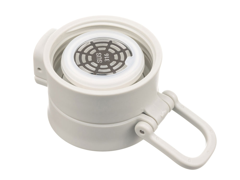 Термокружка Stinger, 0,42 л, сталь/пластик/силикон, белый, 6,5 x 7,5 x 21,9 см — изображение 4