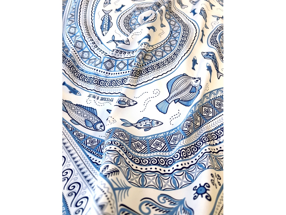 Платок Белое море. Мезень — изображение 4