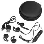 Беспроводные наушники Get Up с чехлом, черный