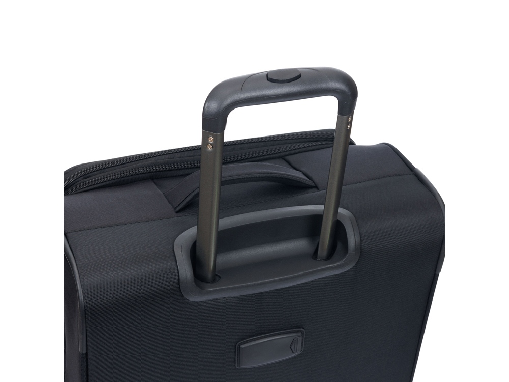 Чемодан TORBER Brosno, чёрный, нейлон 600D, 43,5 х 19 х 68 см, 56 л — изображение 5