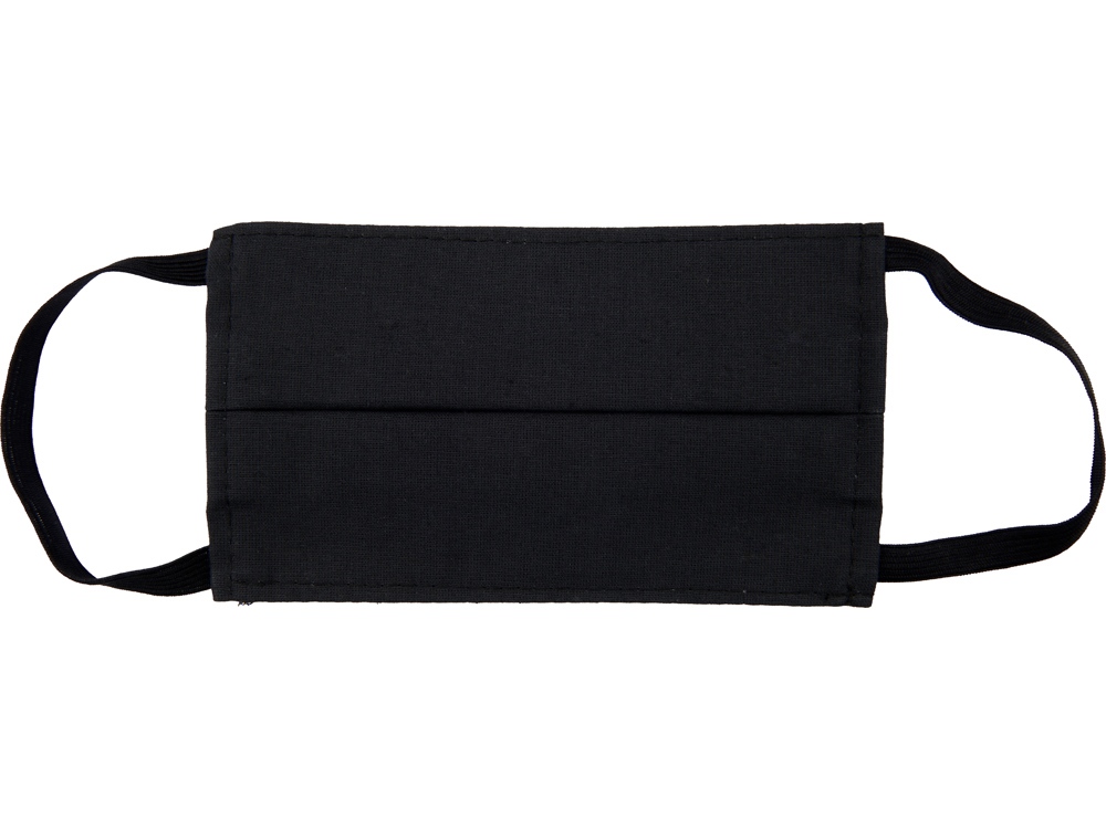 Маска для лица многоразовая из хлопка, черный — изображение 6