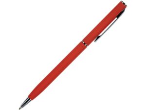 Ручка металлическая шариковая Palermo, софт-тач, 0,7 мм,  красный