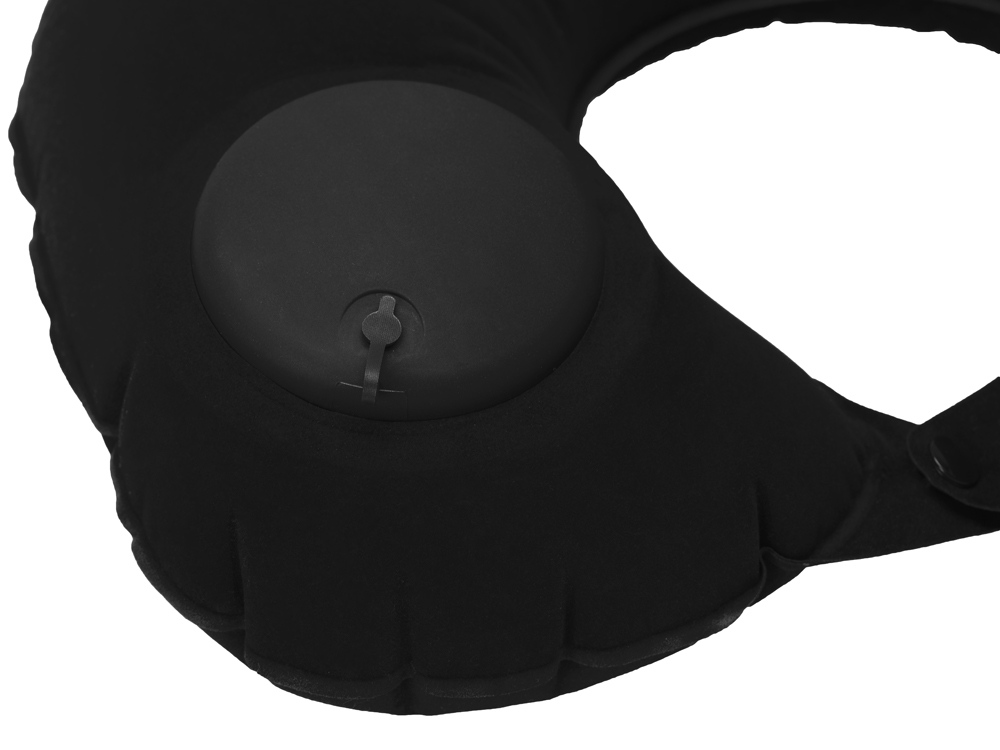 Подушка под шею с помпой Push, черный — изображение 3