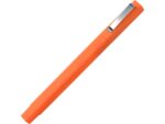 Ручка шариковая пластиковая Quadro Soft, квадратный корпус с покрытием софт-тач, оранжевый