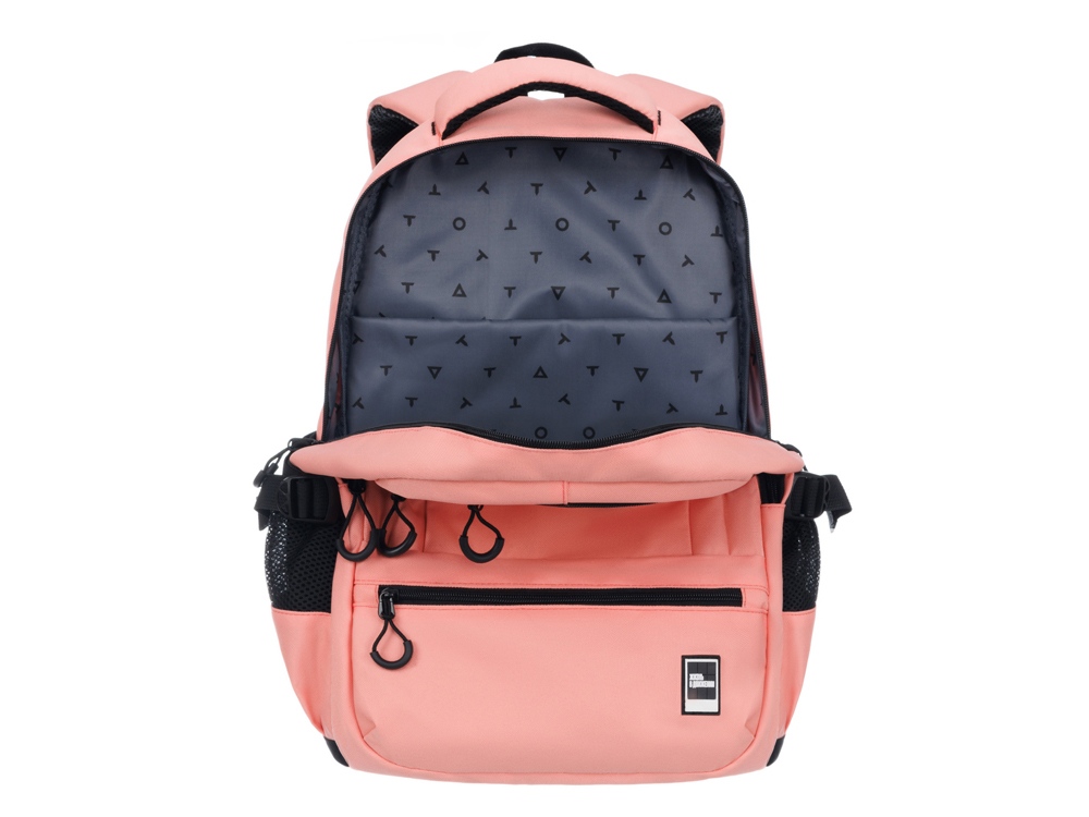 Рюкзак TORBER CLASS X, персиковый, 46 х 32 х 13 см + Мешок для сменной обуви в подарок! — изображение 7