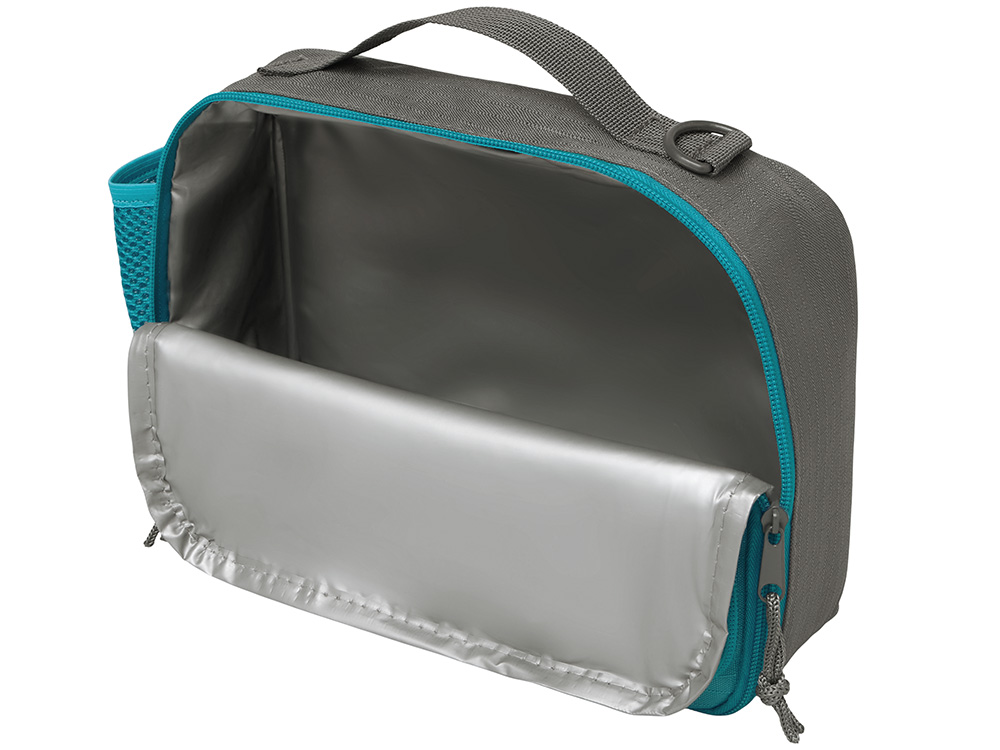 Изотермическая сумка-холодильник Breeze New для ланч-бокса, серый/голубой — изображение 6