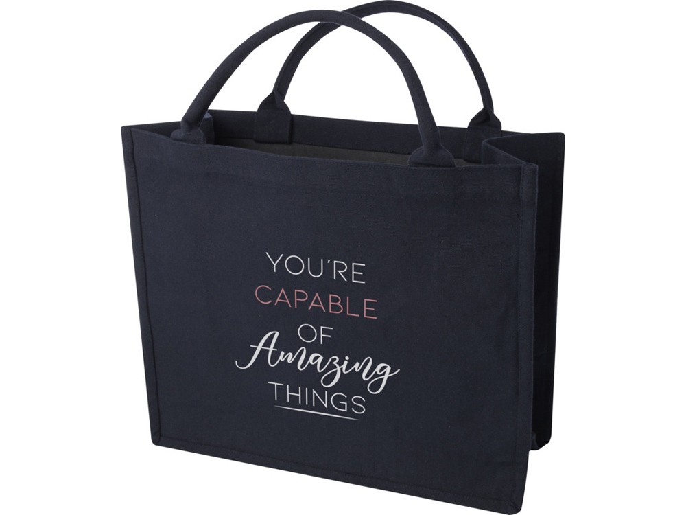 Page эко-сумка для книг из переработанного материала Aware™ плотностью 500 г/м² - Нейви — изображение 6