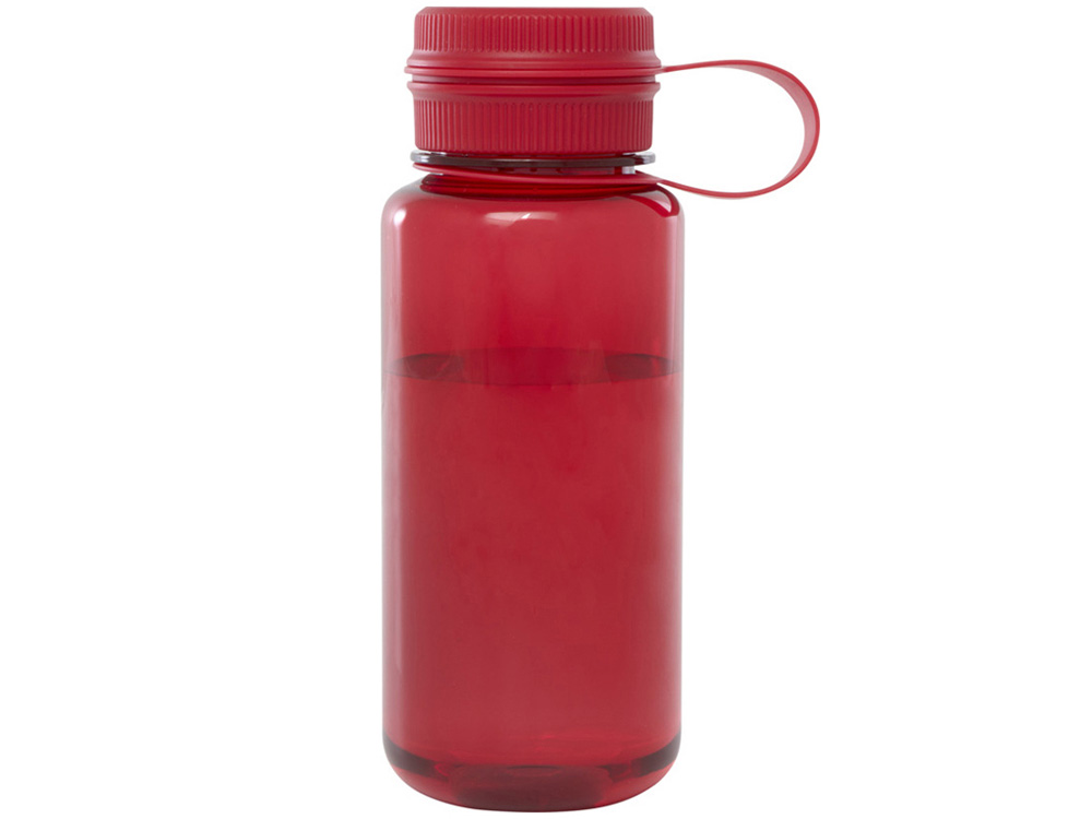 Спортивная бутылка Ryder из переработанного ПЭТ-пластика объемом 900 мл с многофункциональной крышкой, сертифицированная RCS - Красный — изображение 2