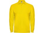 Рубашка поло Estrella мужская с длинным рукавом, желтый