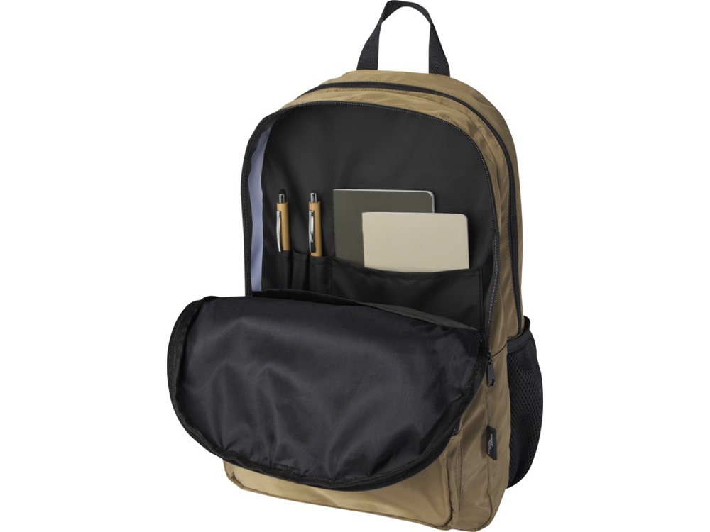 Рюкзак для ноутбука Trend Plus 15GRS из переработанного материала объемом 20 литров, зеленый лесной — изображение 6