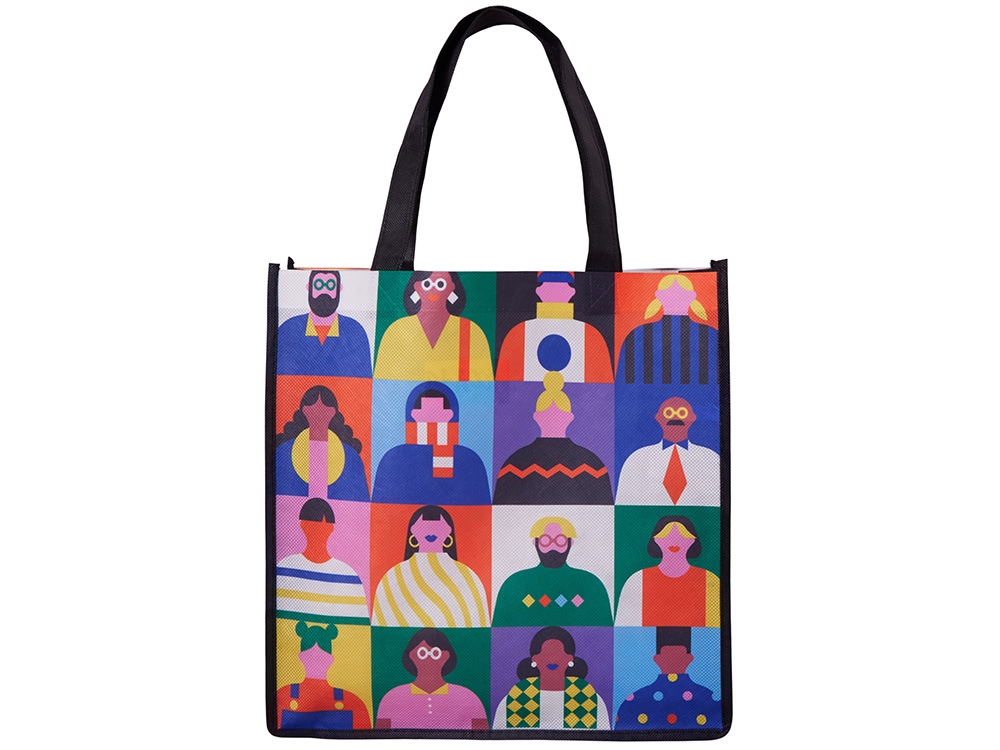 Сумка для шопинга с донной складкой и ручкой из нетканого PET материала — изображение 4