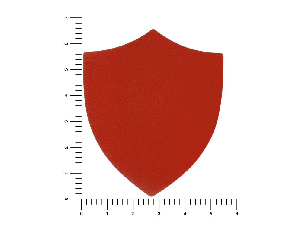 ПАТЧ ЩИТ nubuk (красный) 6,6 х 5,5 см — изображение 2