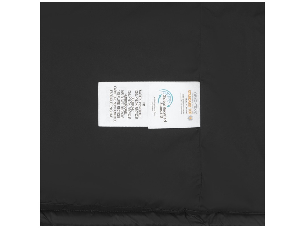 Женская утепленная телогрейка Epidote из материалов, переработанных по стандарту GRS - сплошной черный — изображение 6