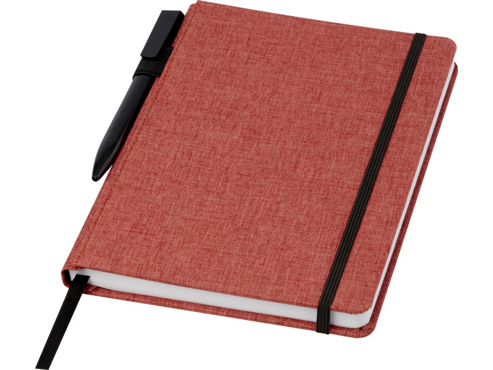 Блокнот Orin, формат А5, из переработанного ПЭТ, красный кирпичный — изображение 4