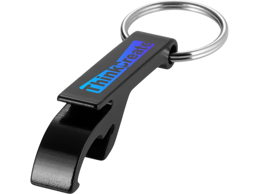 Брелок-открывалка Tao из переработанного алюминия - Черный — изображение 5