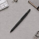 Ручка шариковая металлическая Tool, черный. Встроенный уровень, мини отвертка, стилус
