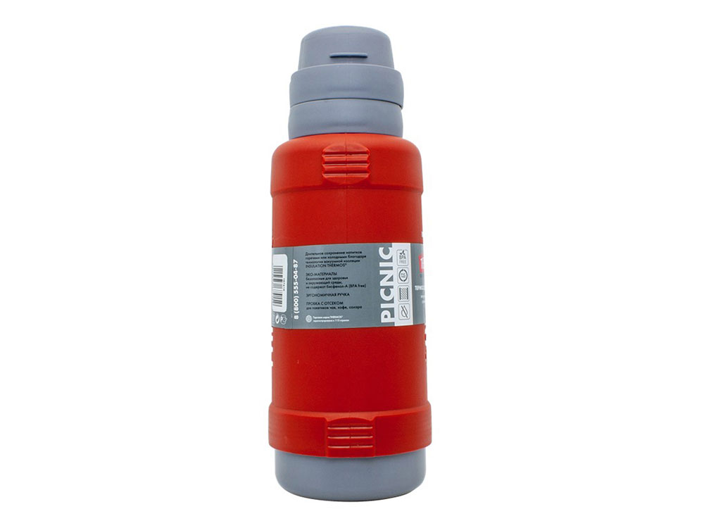 Термос со стеклянной колбой тм THERMOS PICNIC 40 Series Red 1,8L — изображение 2