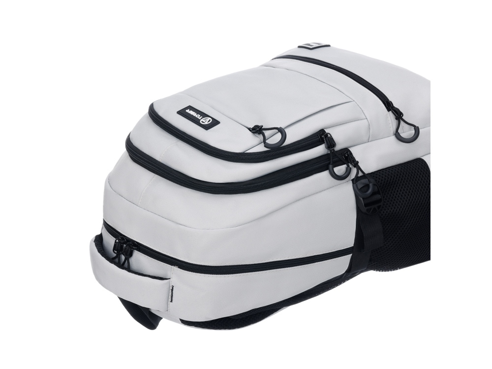 Рюкзак TORBER CLASS X, молочный, 46 х 32 х 13 см + Мешок для сменной обуви в подарок! — изображение 8