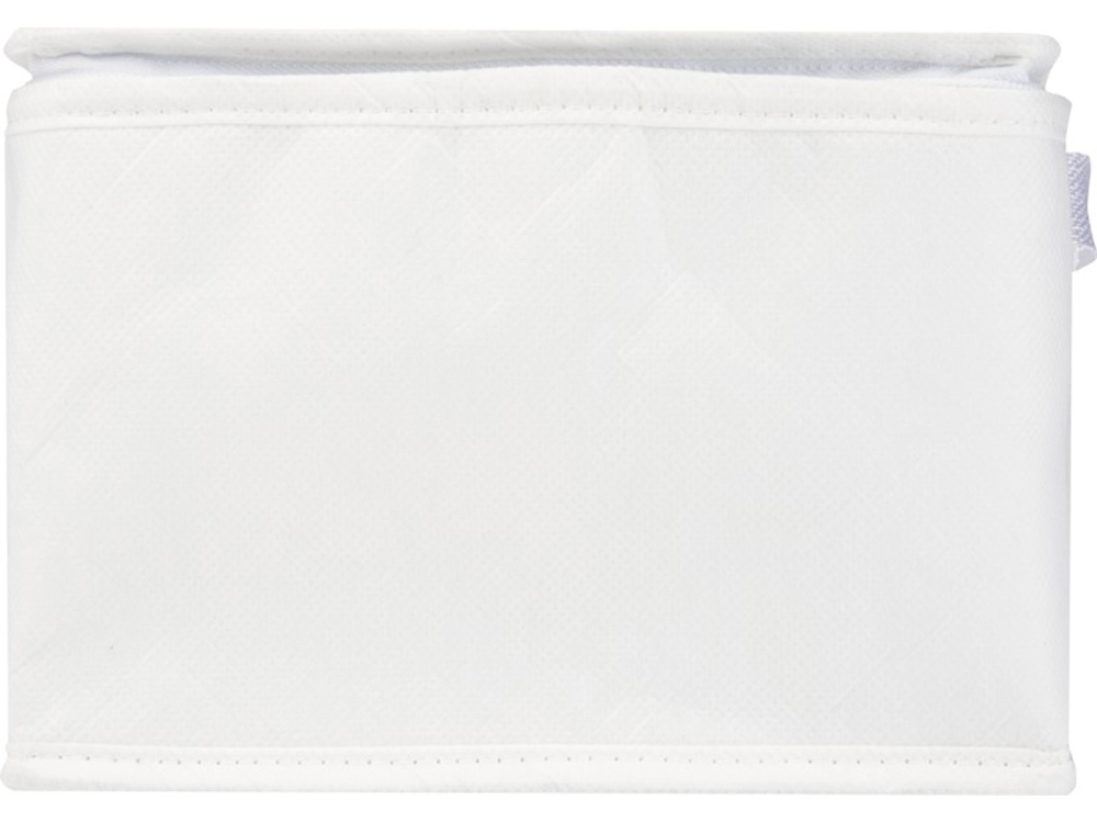 Spectrum нетканая сумка-холодильник, 4 л, на 6 банок, из переработанных материалов, белый — изображение 2