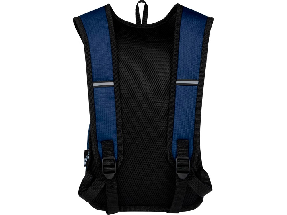 Рюкзак для прогулок Trails объемом 6,5 л, изготовленный из переработанного ПЭТ по стандарту GRS, темно-синий — изображение 3