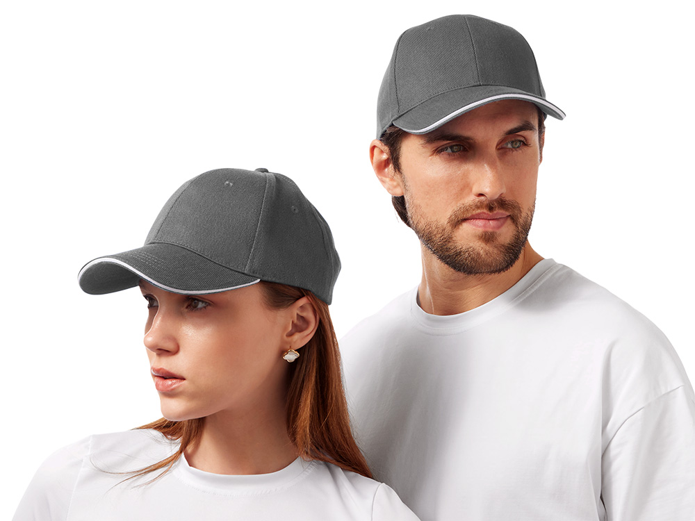 Бейсболка Cancun, темно-серый/белый