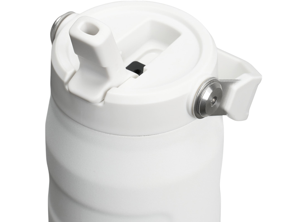 Бутылка для воды объемом 700 мл с откидной трубочкой Stanley IceFlow™ 2.0 - Frosted white — изображение 3