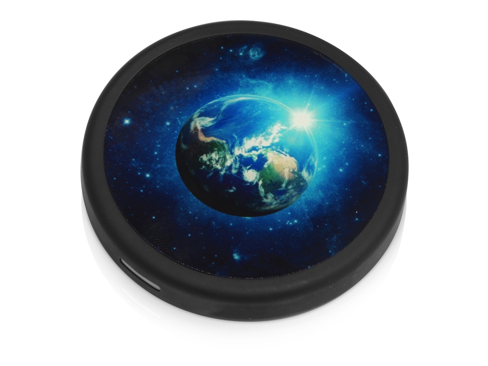 Беспроводное зарядное устройство Sketch с полноцветной печатью, черный — изображение 10