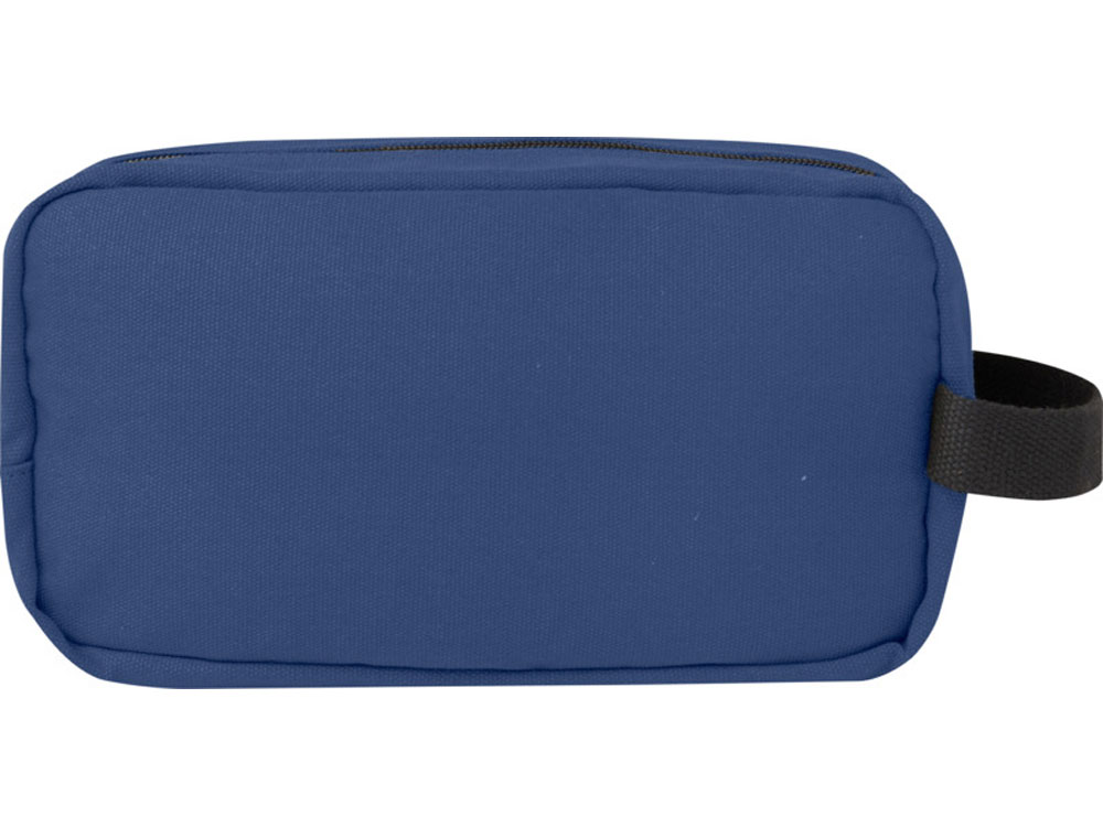 Косметичка Joey из холста, переработанного по стандарту GRS, объемом 3,5 л, нэйви — изображение 3