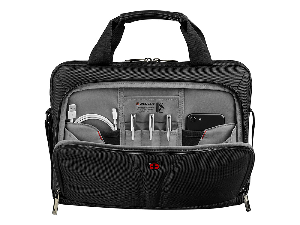 Сумка для ноутбука WENGER BC Free 14'', чёрный, 100% полиэстер, 35x26x6 см, 5 л — изображение 5