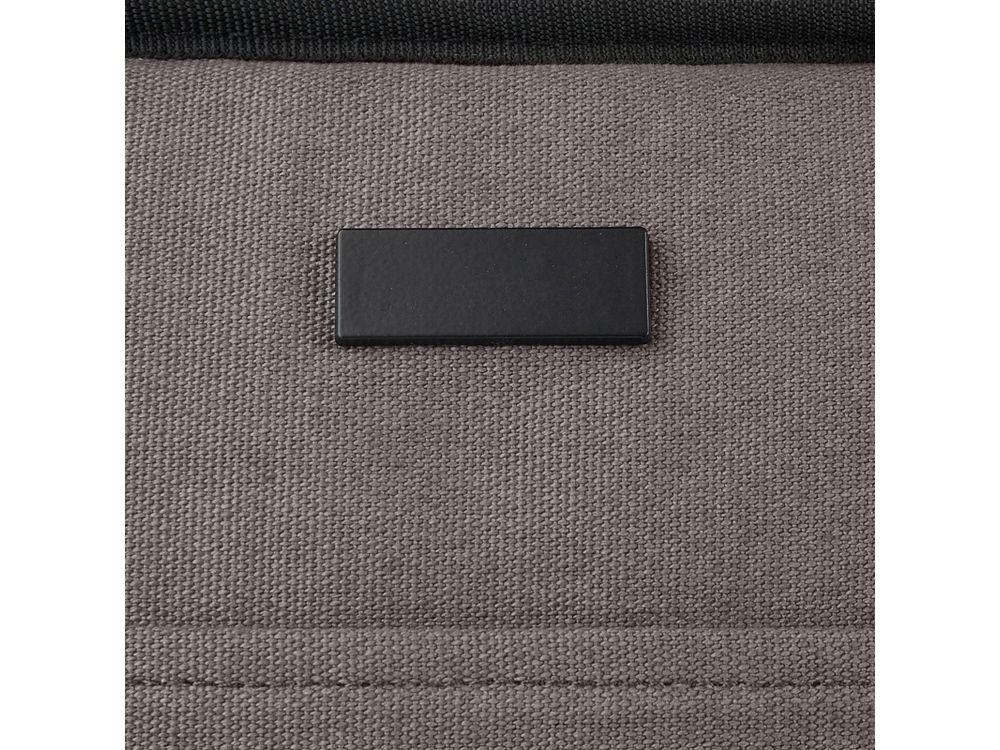 Пищевая сумка-холодильник Joey из брезента, переработанного по стандарту GRS, объемом 6 л на 9 банок, серый — изображение 5