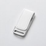 Флеш-карта USB 2.0 16 Gb с магнитным замком Vigo, белый/серебристый