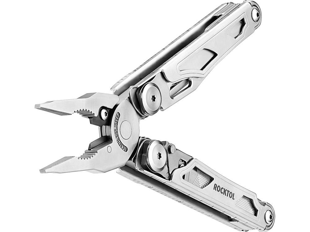Мультитул Rocktol 29 в 1 со сменными резцами и пилой, нержавеющая сталь, нейлоновый чехол — изображение 8
