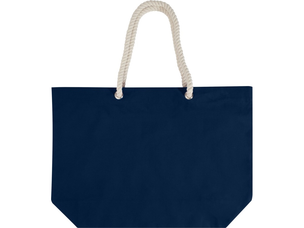 Florida пляжная эко-сумка из переработанного материала, сертифицированного по стандарту GRS, плотностью 270 г/м² 18L - Темно - синий — изображение 3