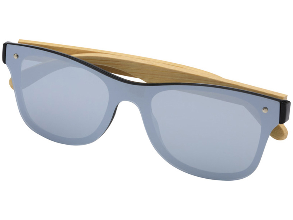 Солнцезащитные очки Tan с бамбуковыми дужками - Серебристый — изображение 3