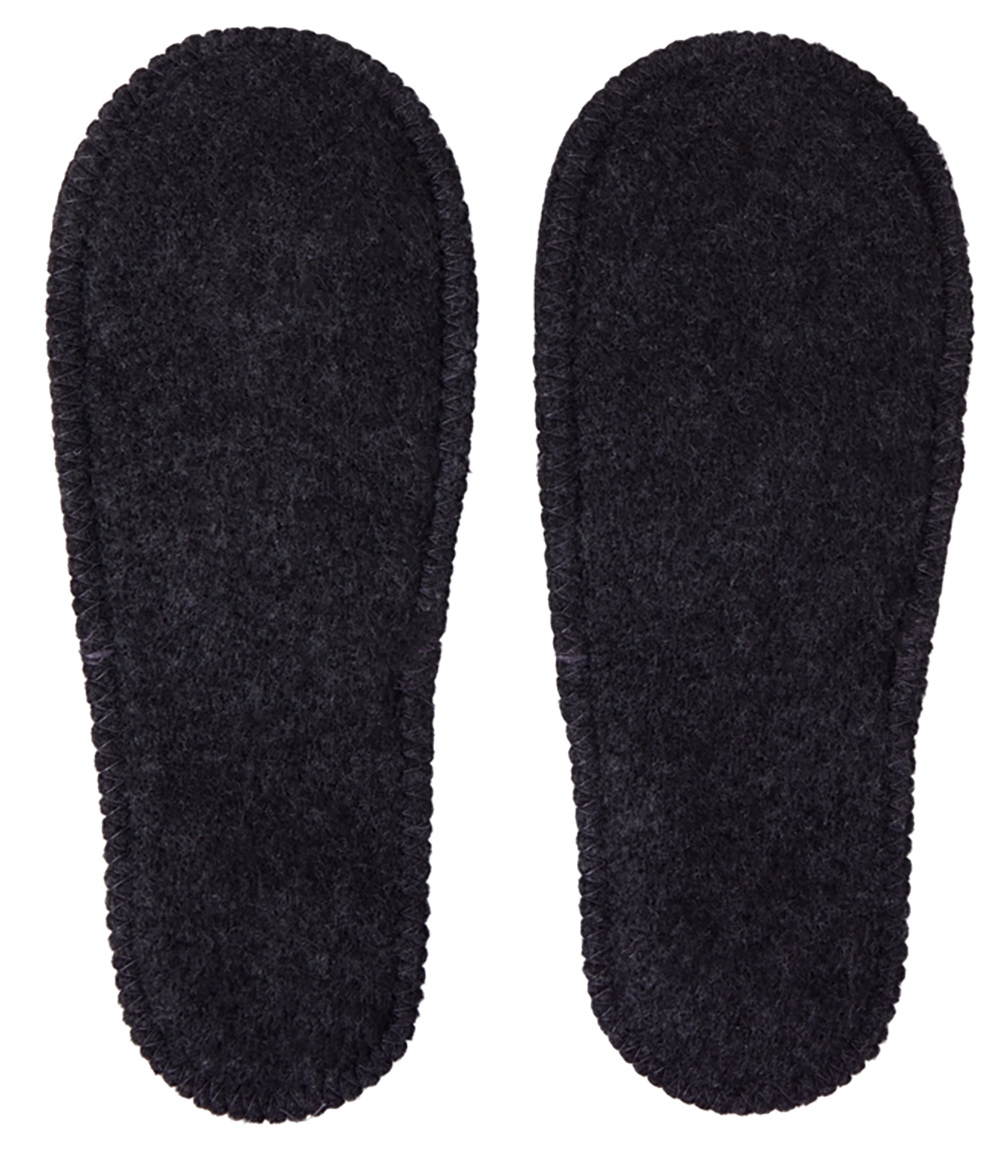 Тапочки белые/серые с отворотом без вышивки — изображение 5