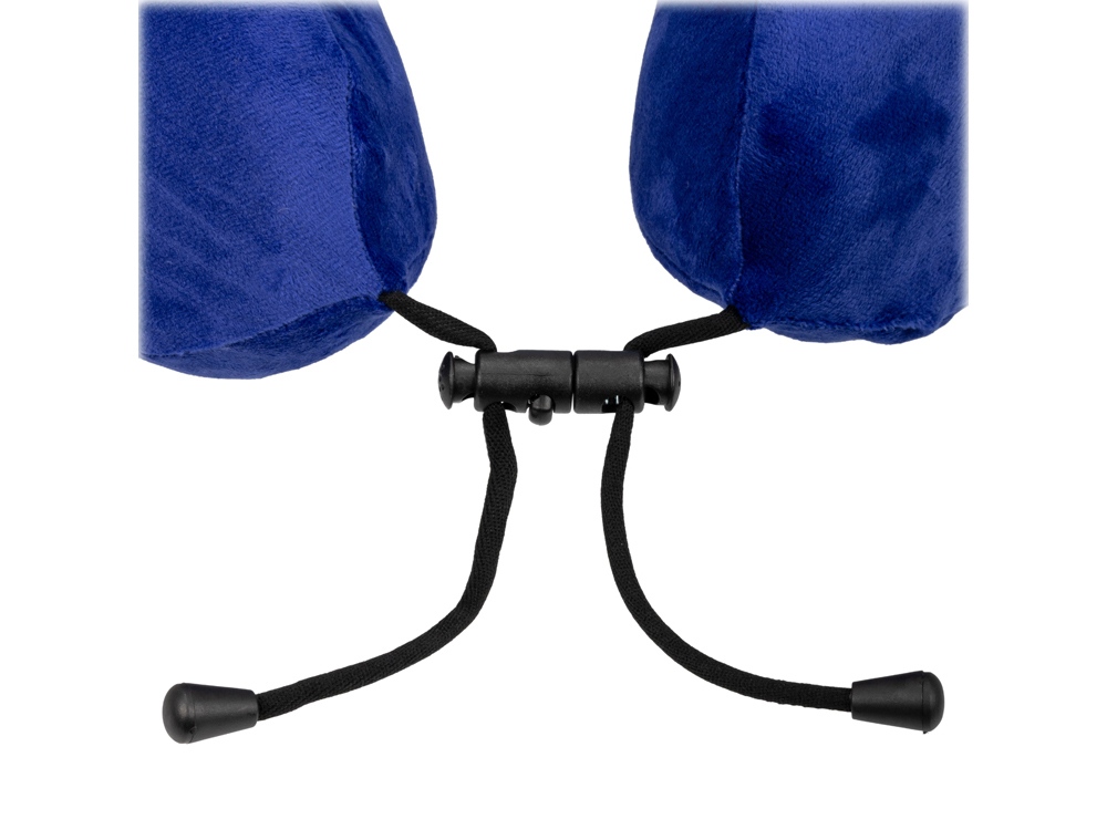 Подушка TORBER, дорожная, с эффектом памяти, синяя, полиэстер+спандекс — изображение 4