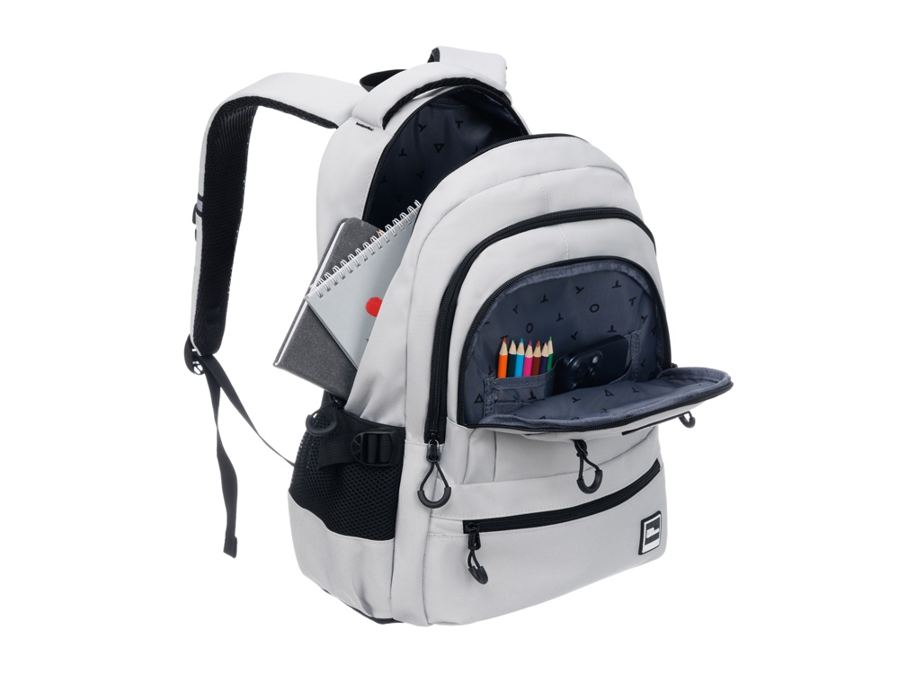 Рюкзак TORBER CLASS X, молочный, 46 х 32 х 13 см + Мешок для сменной обуви в подарок! — изображение 5