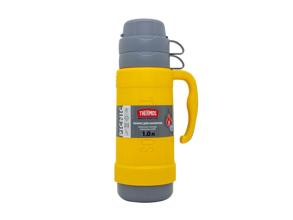 Термос со стеклянной колбой тм THERMOS PICNIC 40 Series Yellow 0,5L — изображение 6