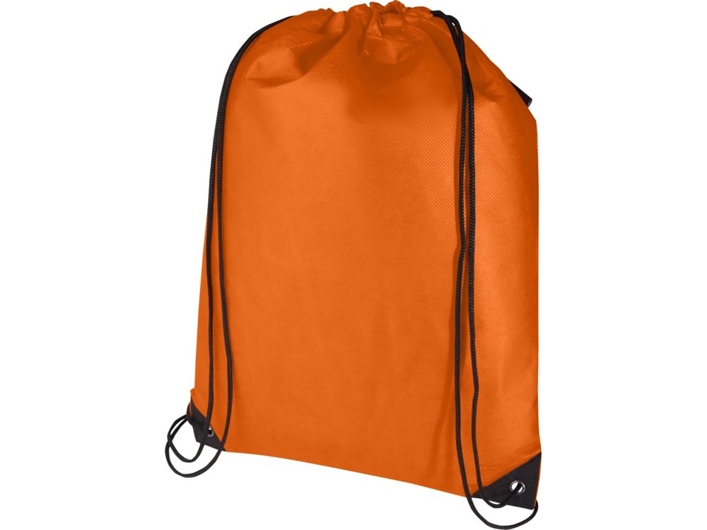 Рюкзак-мешок на шнурке Evergreen из переработанного нетканого материала, оранжевый