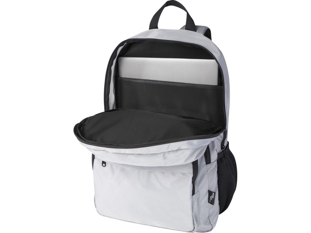 Рюкзак для ноутбука Trend Plus 15GRS из переработанного материала объемом 20 литров, серый — изображение 4
